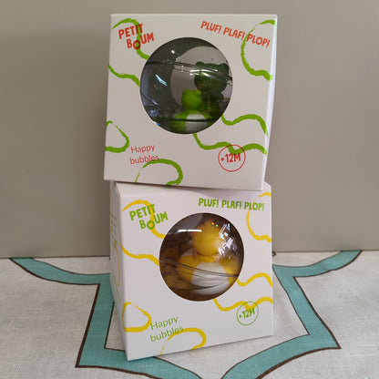 Sensory ball with ducks inside - yellow