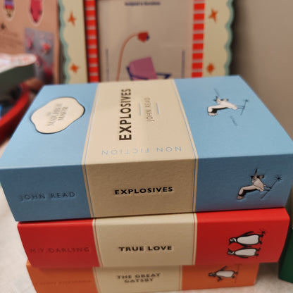 Reading book box style decorative Matches