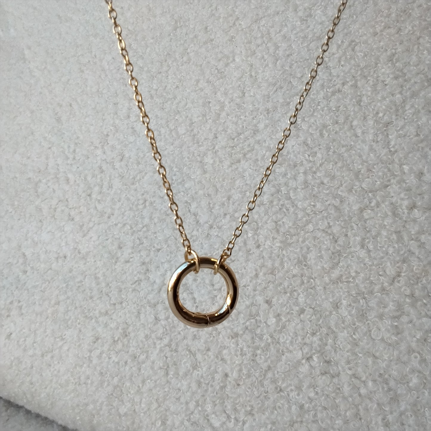 Spring Ring Necklace, Charm Chains