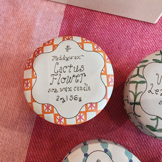 Cactus flower mini soy wax candle