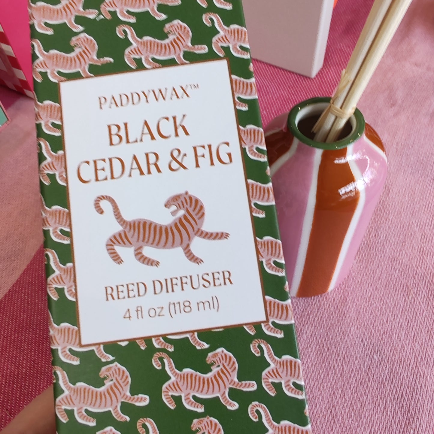 Paddy Wax Black Cedar & Fig Reed Diffuser 4 fl oz