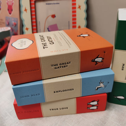 Decorative matches in style of the book, The Great Gatsby