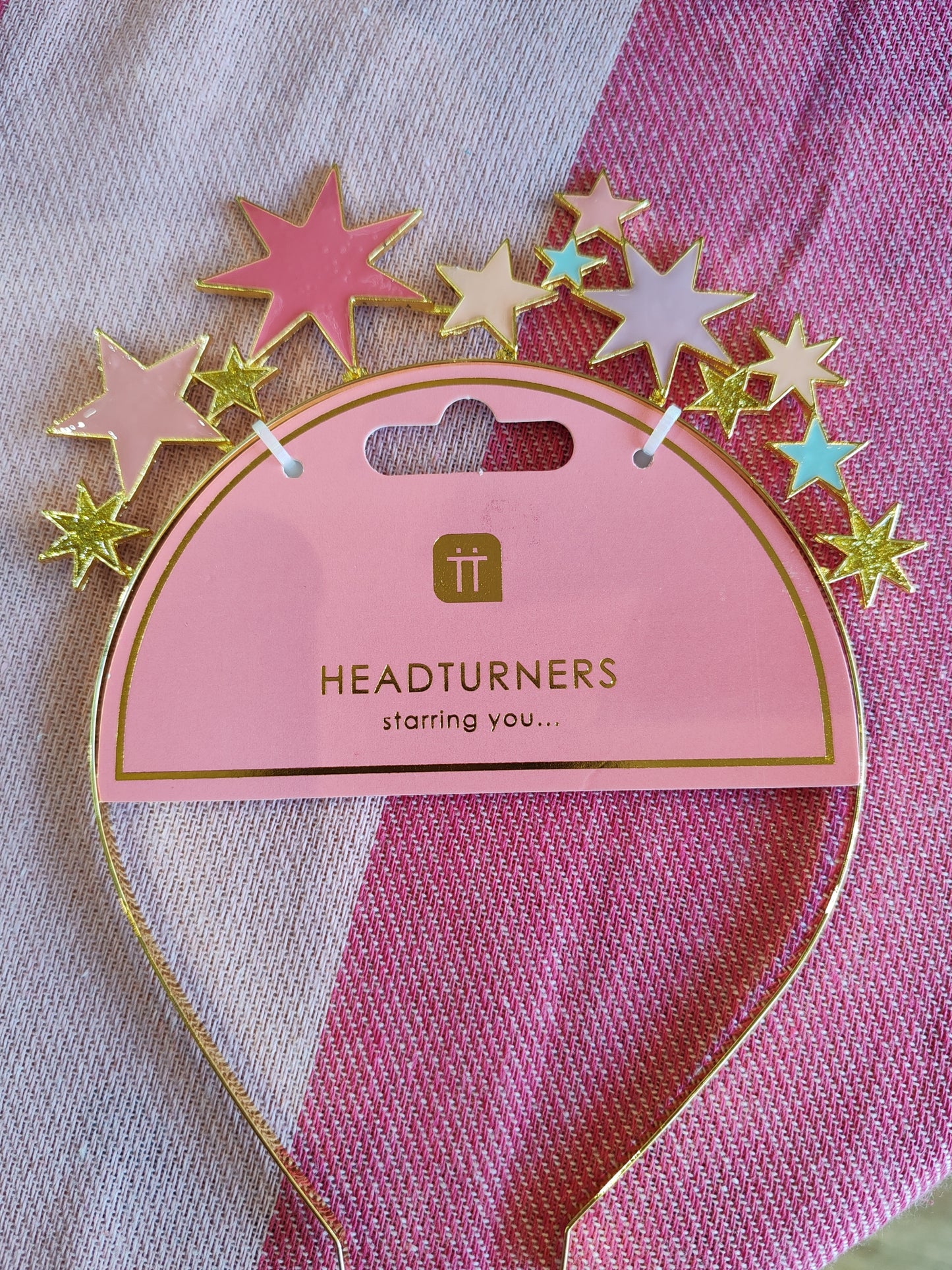 Metal star celebrations headband