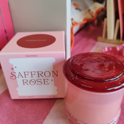 Paddywax Saffron Rose Soy Wax Candle 7 oz