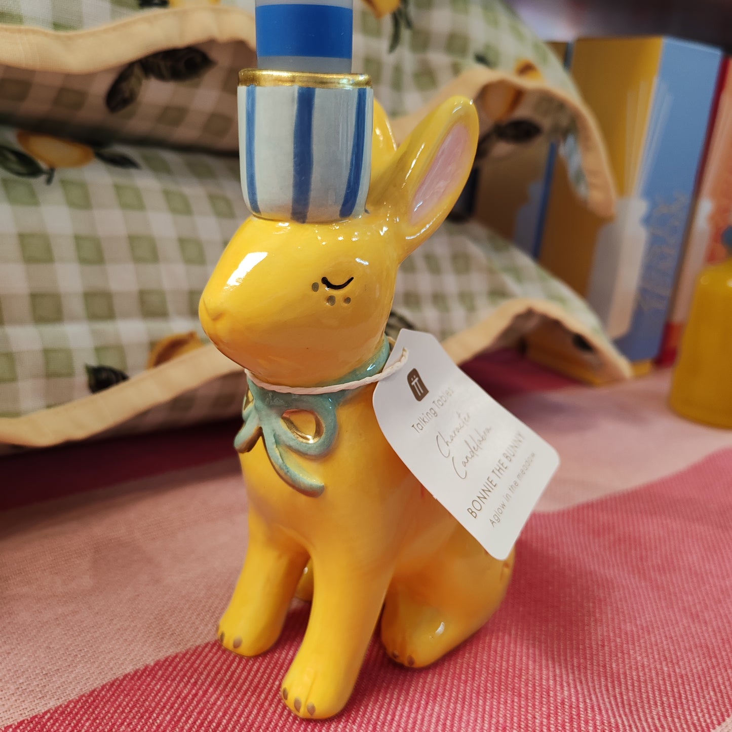 Ceramic Bunny candle holder