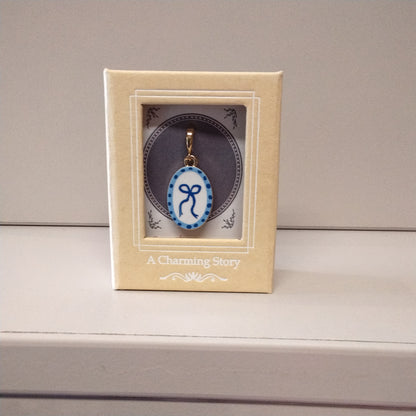 Blue Bow Bracelet Charm