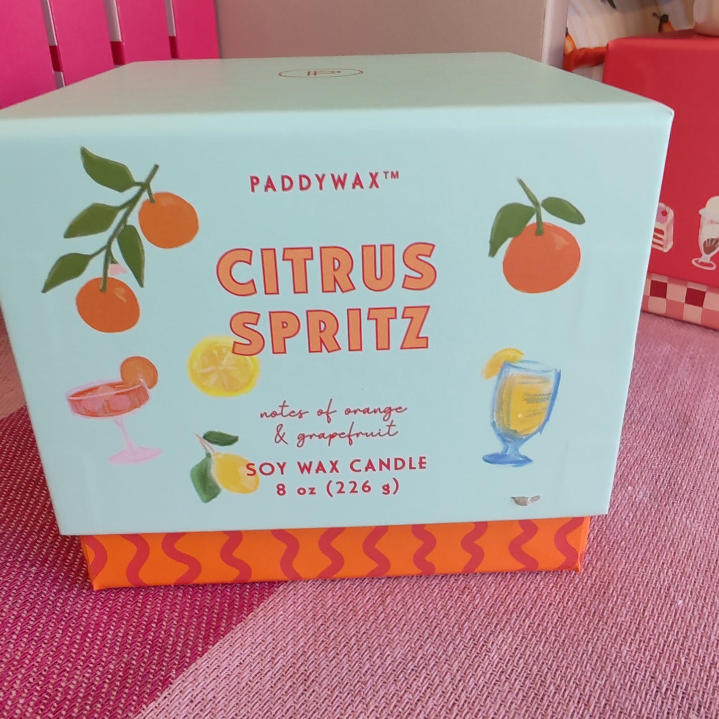 Paddywax Citrus Spritz Soy Wax Candle 8 oz