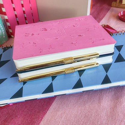 Blue stripe gratitude journal.