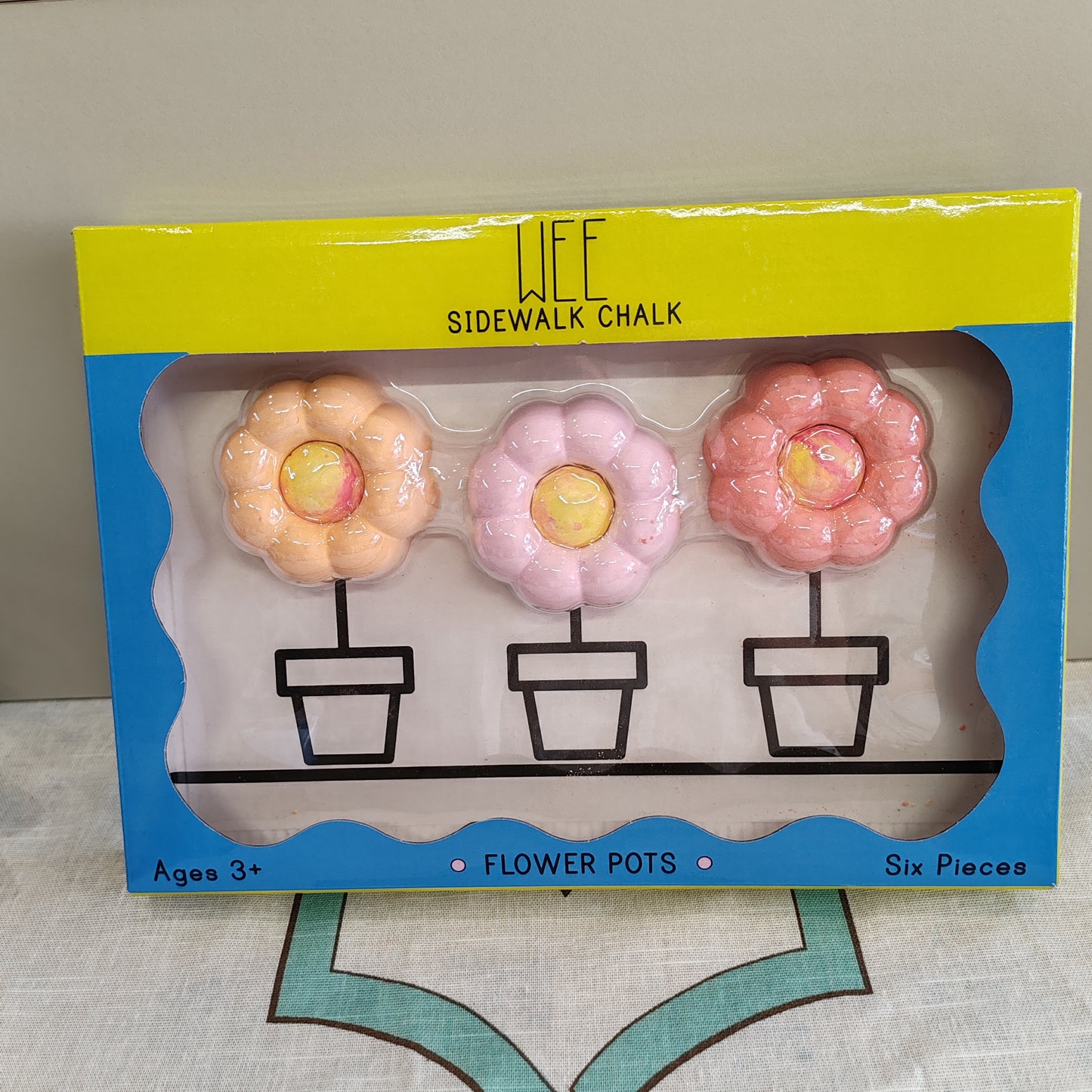 Sidewalk chalk, Flower pots set 3