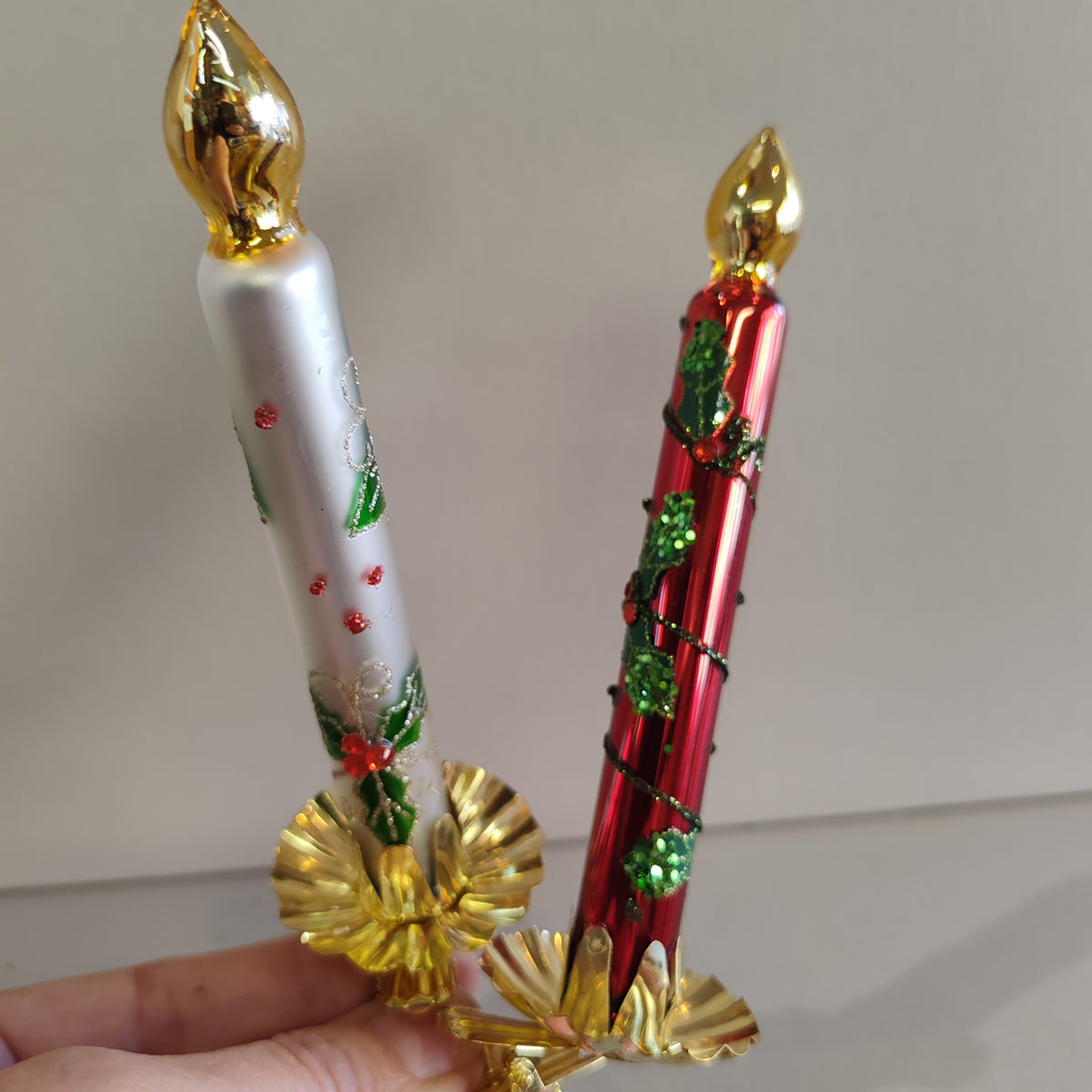 Clip on Glass Candle Decoration