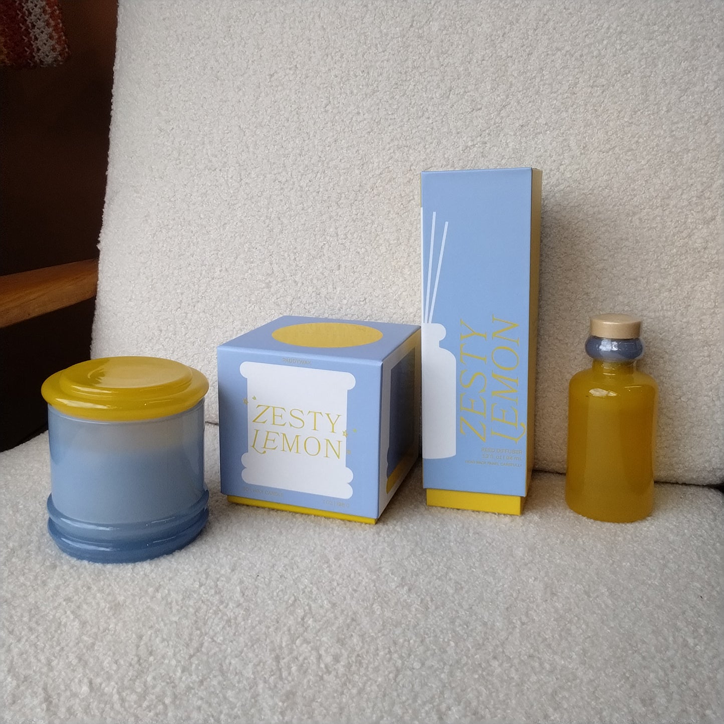 Paddywax Zesty Lemon Soy Wax Candle 7 oz