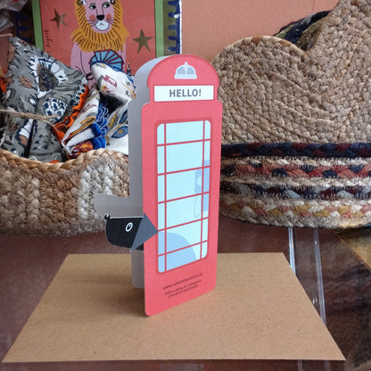 Red Phone Box "Hello" card