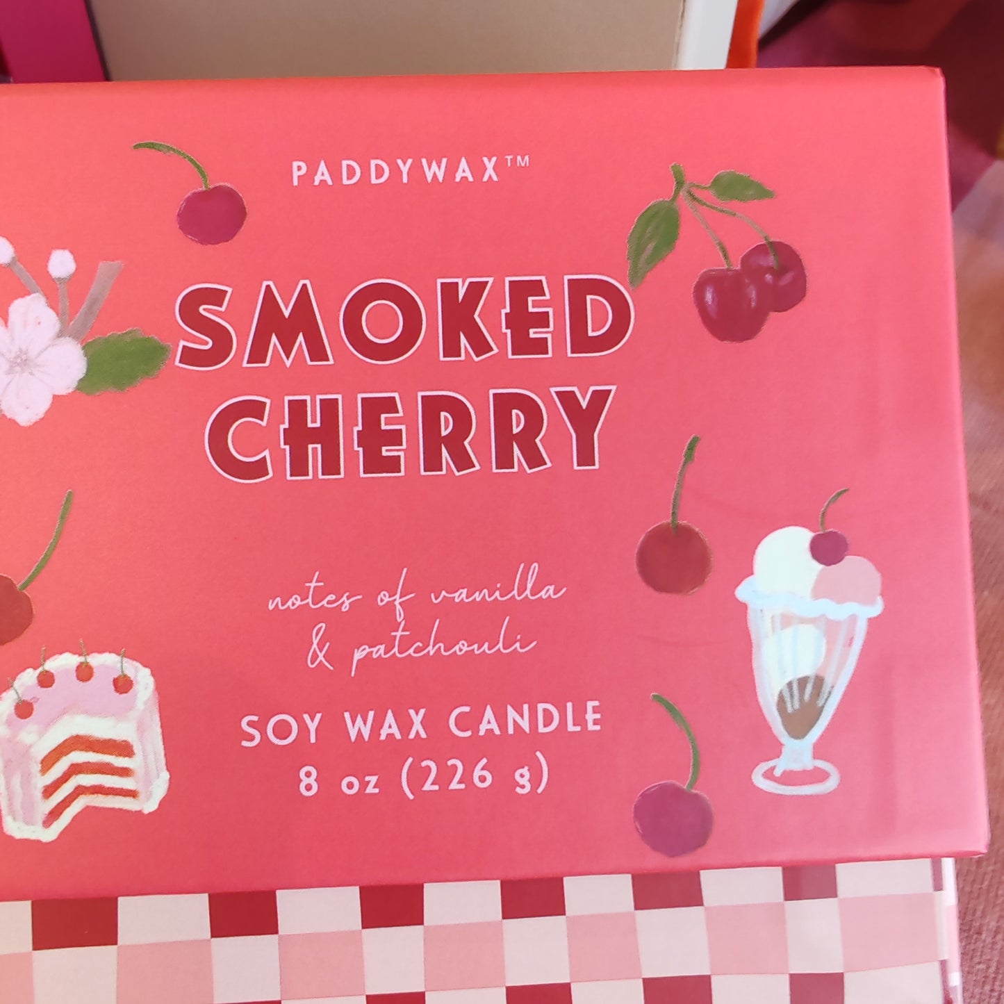 Paddywax Smoked Cherry Soy Wax Candle 8 oz