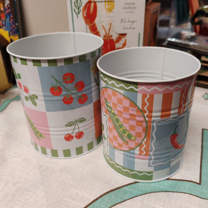 New Bon Appetit set of 2 storage tins