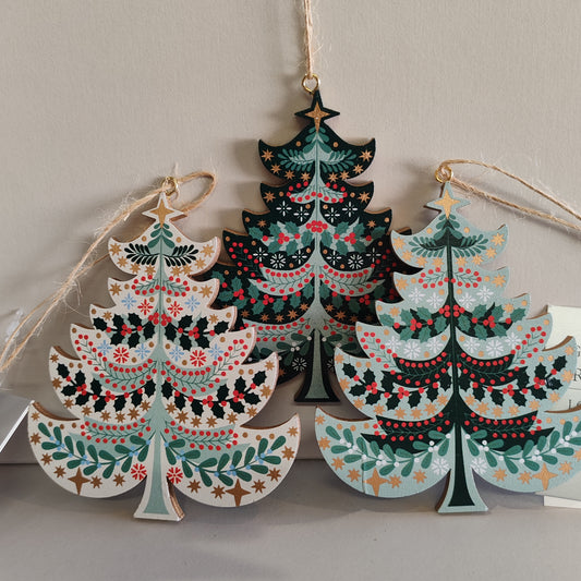 Alpine Wood Tiered Tree Decoration