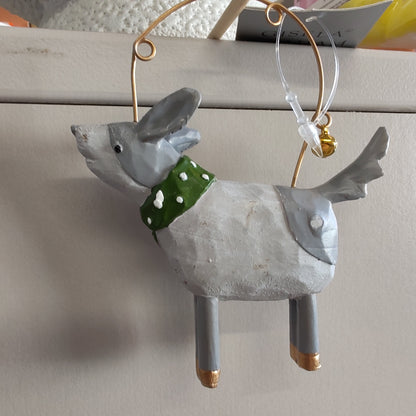 Dog with scarf Resin Decoration