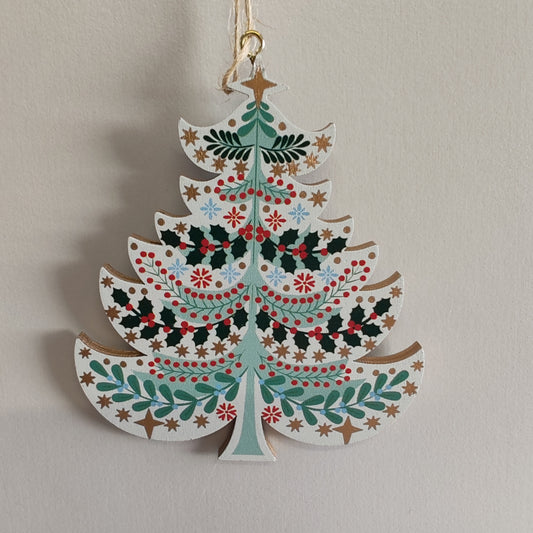 Alpine Wood Tiered Tree Decoration