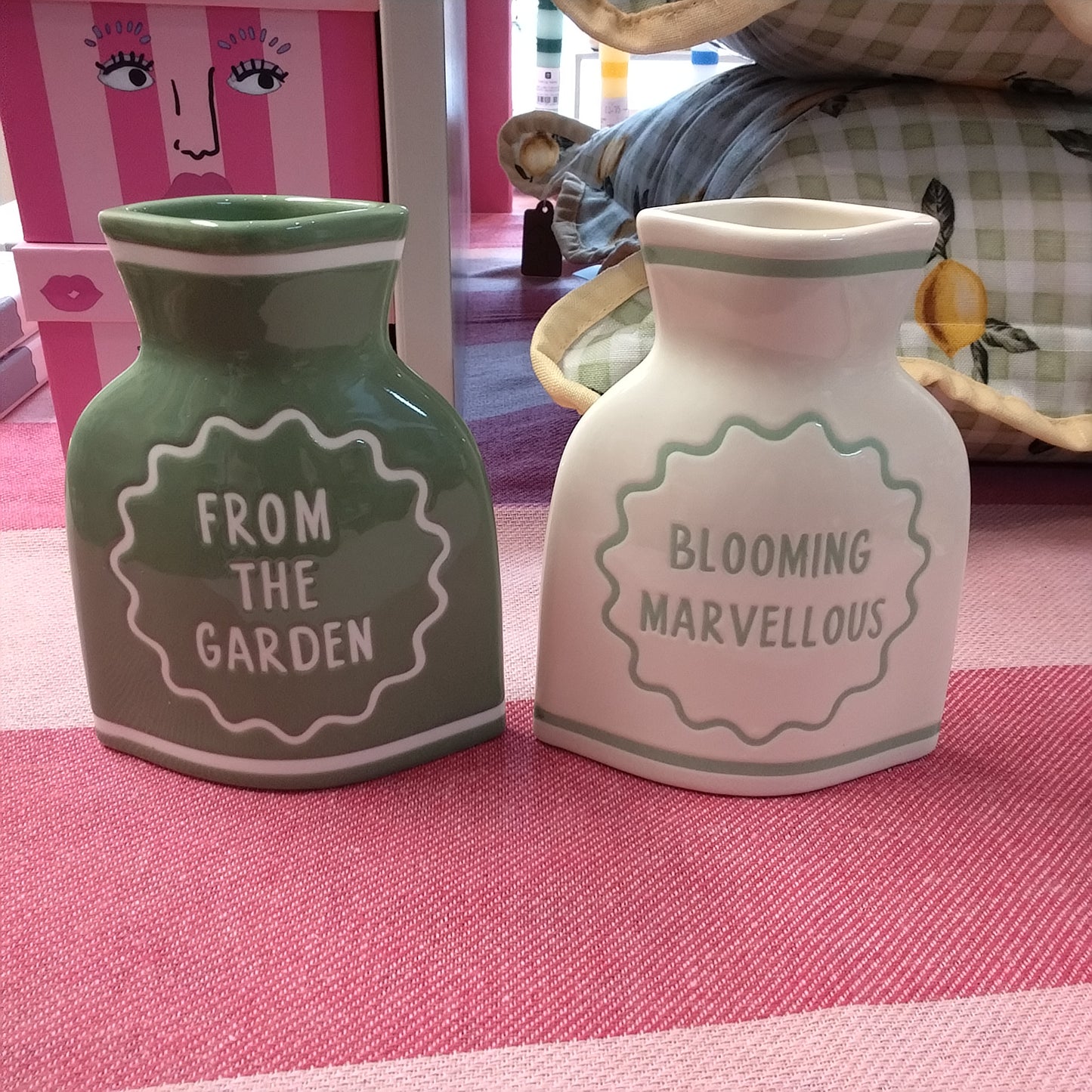 Ceramic Bud Vase, From the Garden or Blooming Marvellous