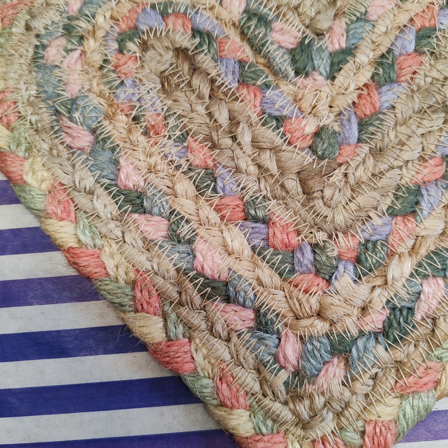 Pastel fairisle coaster