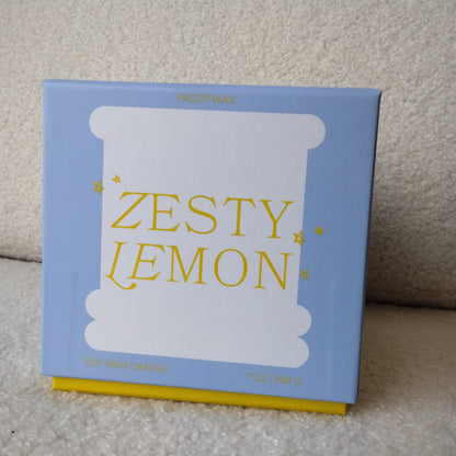 Paddywax Zesty Lemon Soy Wax Candle 7 oz