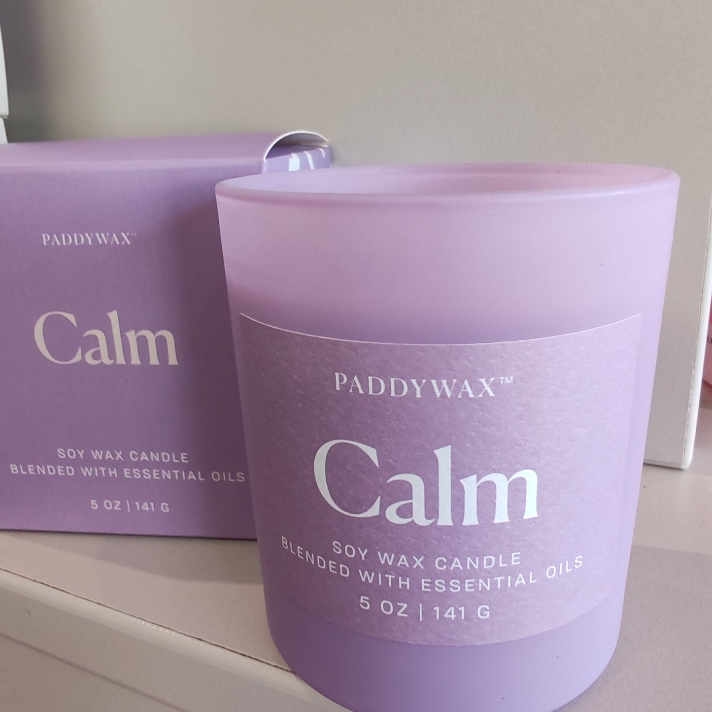 Wellness essential oils scented candle. 7oz. Calm
