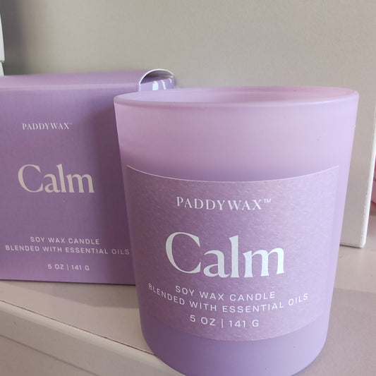 Wellness essential oils scented candle. 7oz. Calm