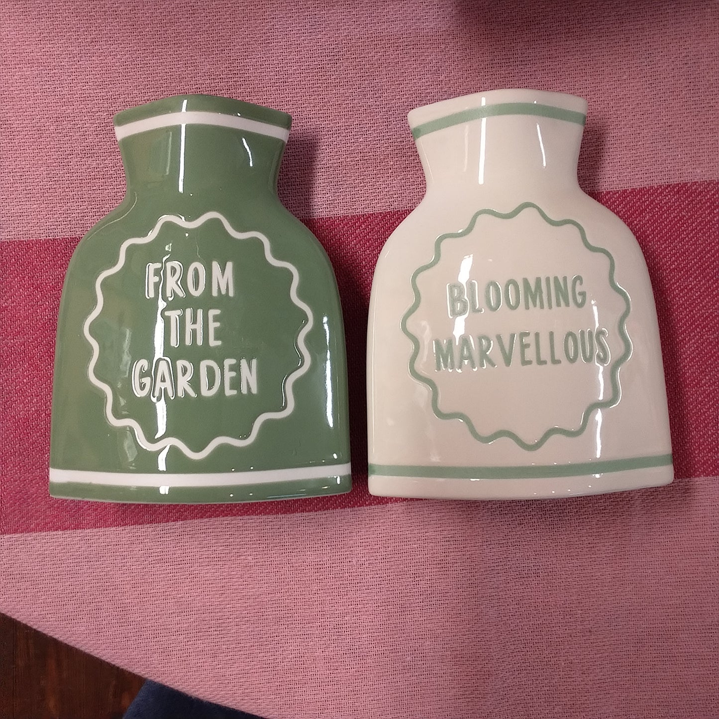 Ceramic Bud Vase, From the Garden or Blooming Marvellous