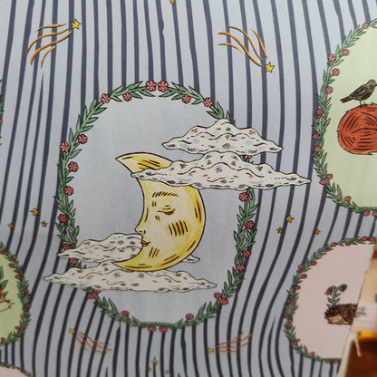 Reversible Moon and Stars Gift Wrap