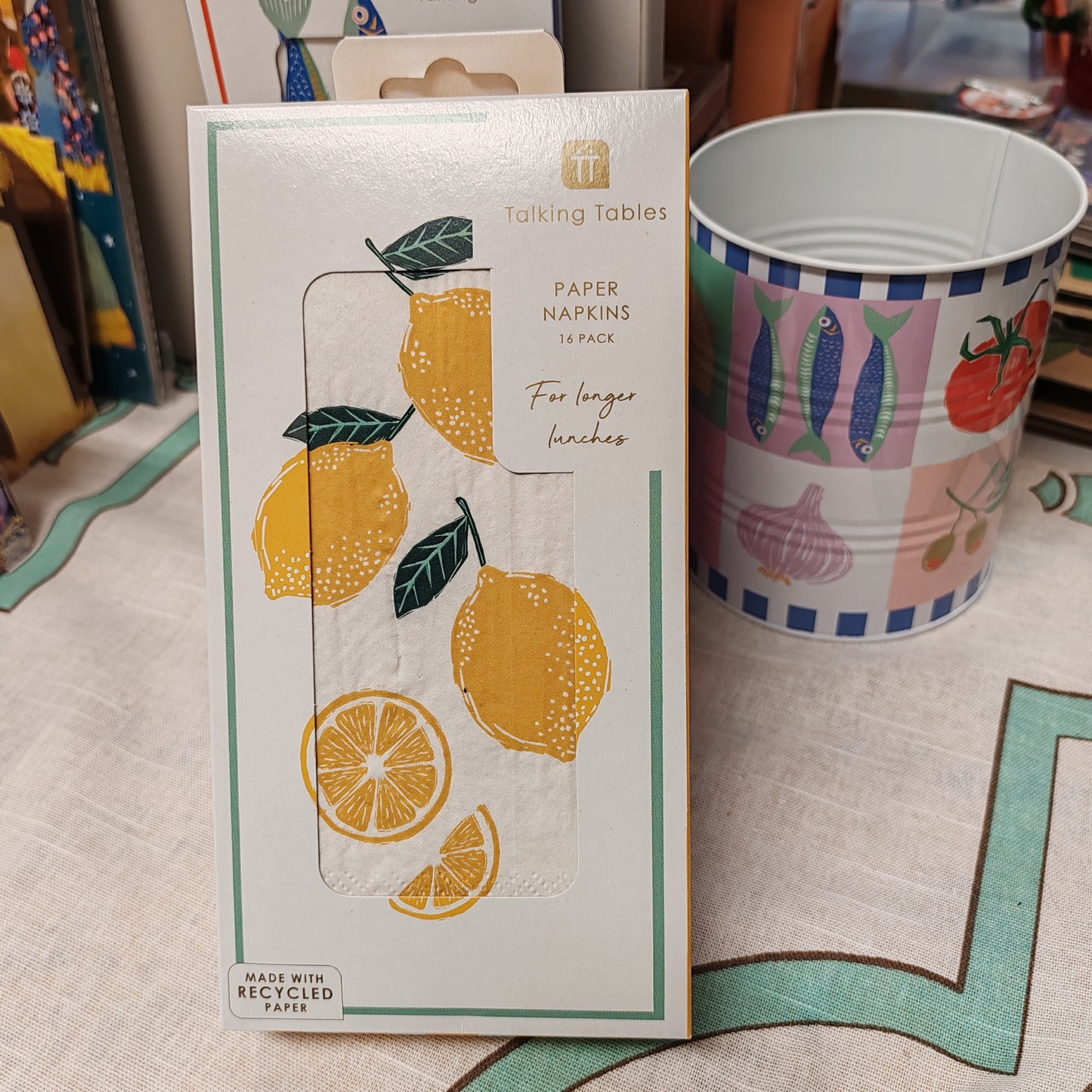 Lemon design paper guest napkin