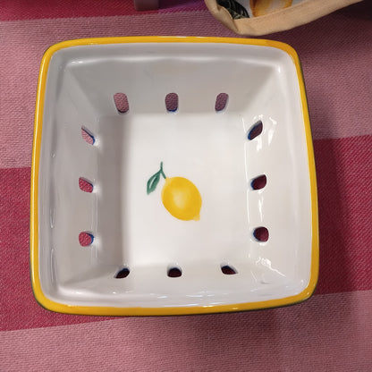 Ceramic Punnet, fruit decoration