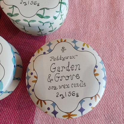 Garden and grove mini soy wax candle