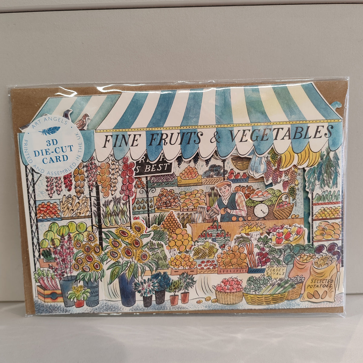 Fruit and Veg shop design Greeting card