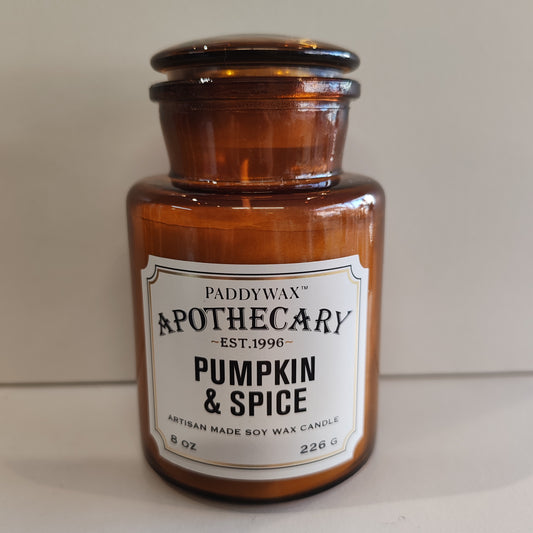 Pumpkin and Spice Apothecary candle