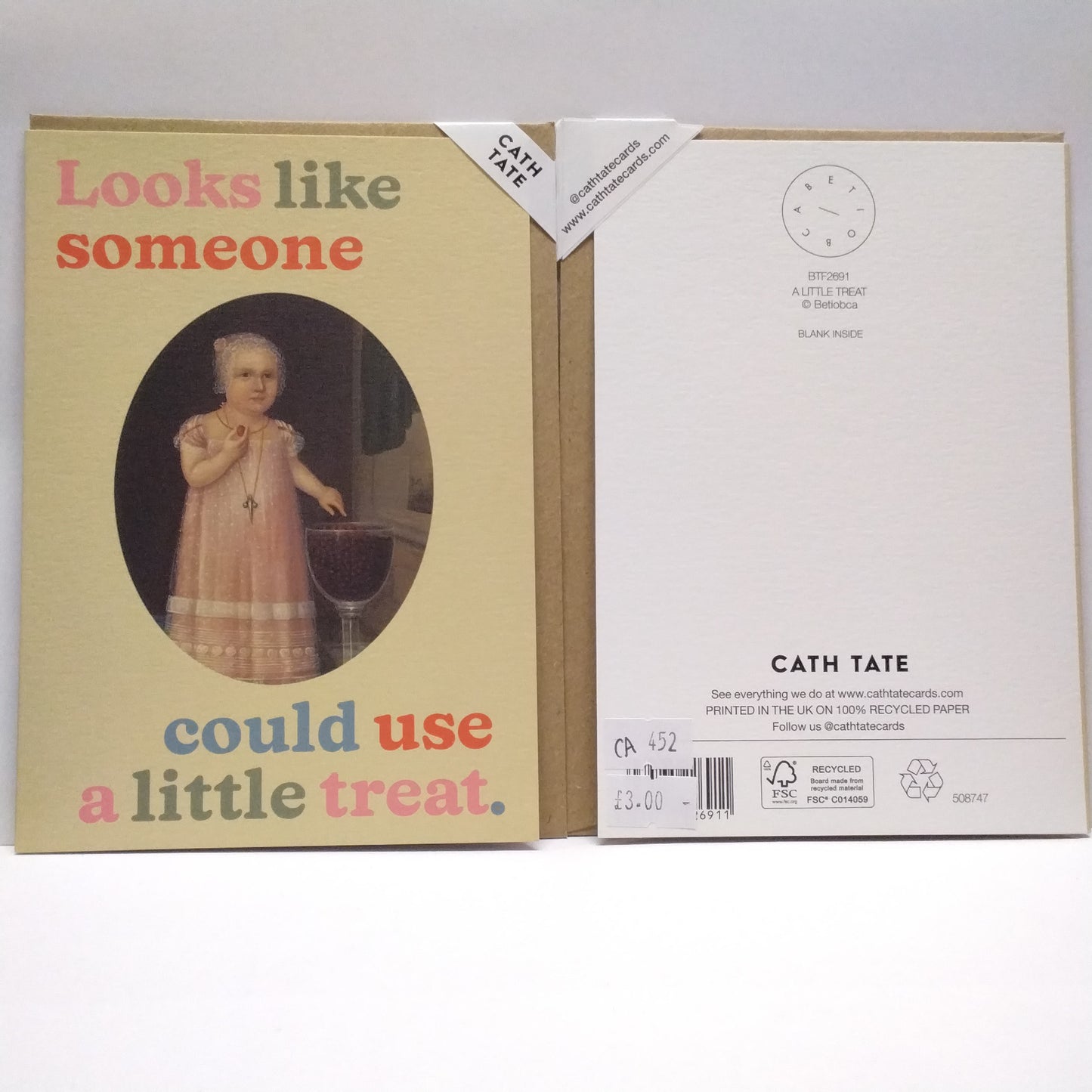 Looks Like Someone Could Use A Little Treat - greeting card