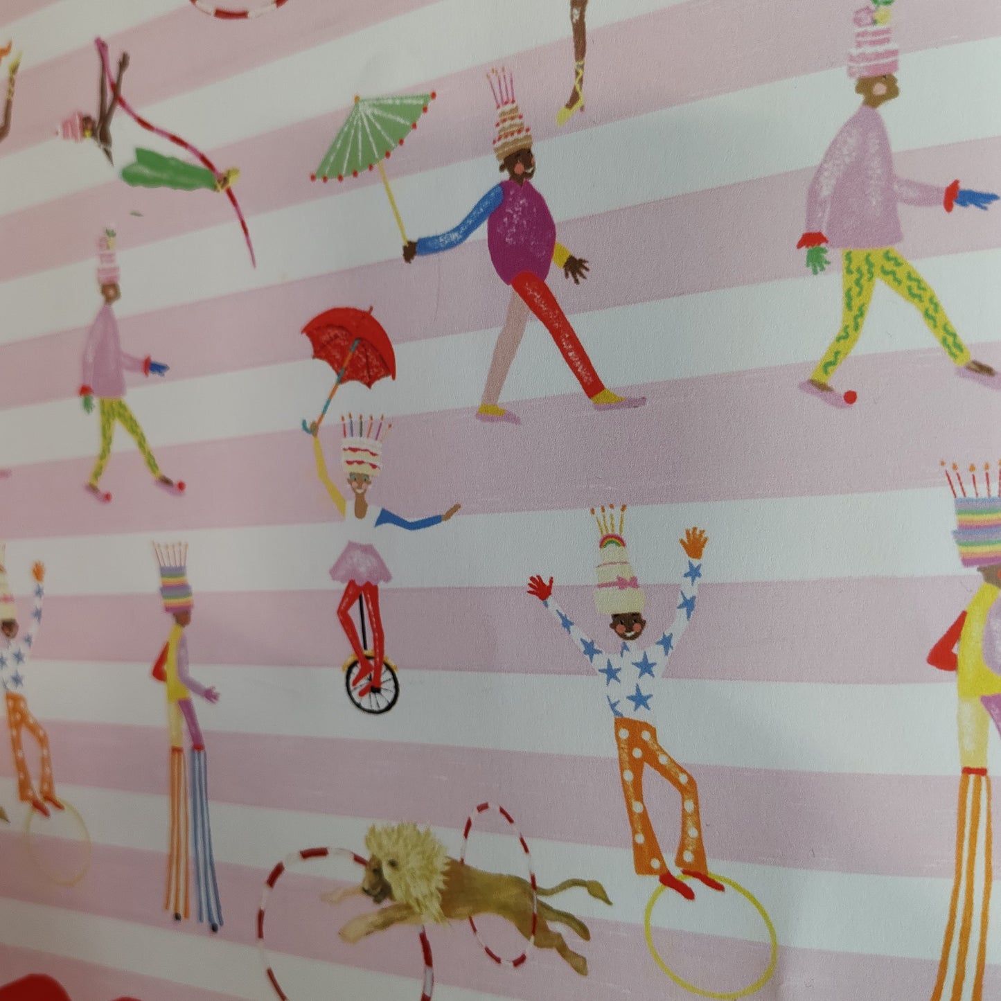 Pink Acrobat gift wrap