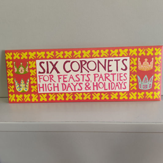 6 Coronets party Hats