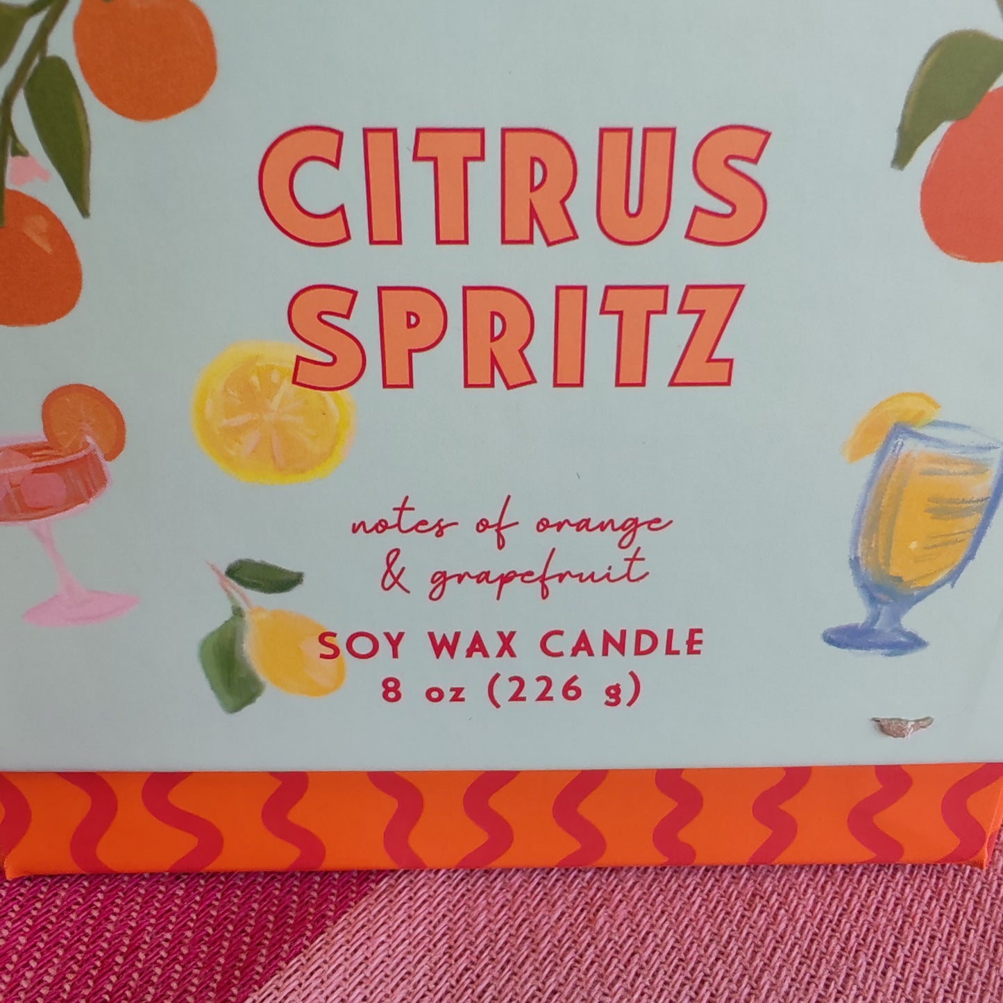 Paddywax Citrus Spritz Soy Wax Candle 8 oz