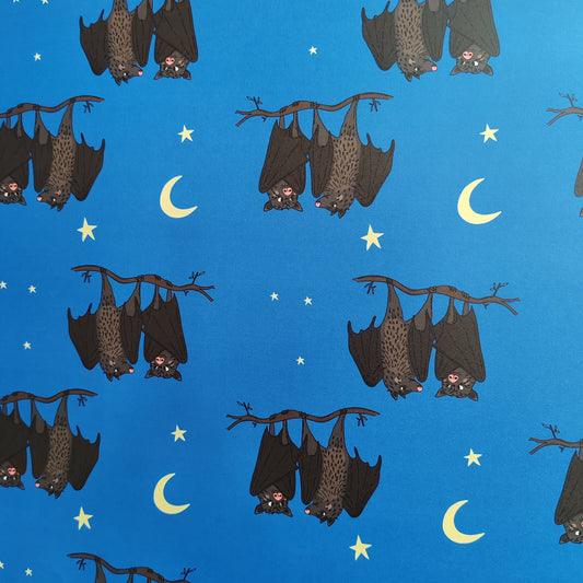 Two bats in love gift wrap