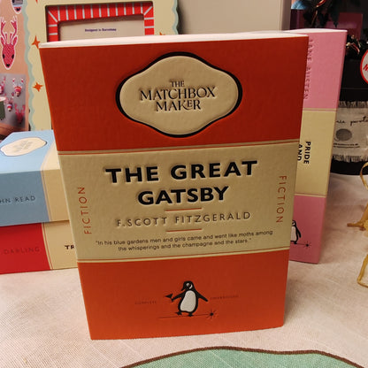 Decorative matches in style of the book, The Great Gatsby