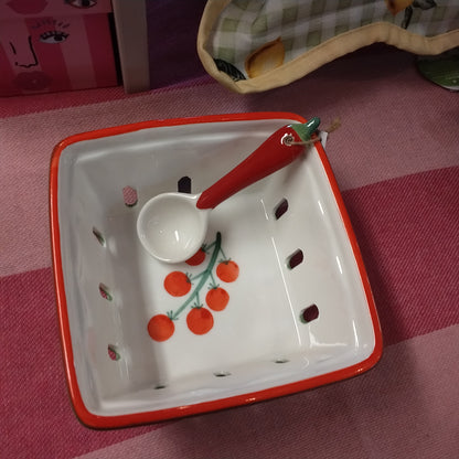Bon Appetit, Ceramic Spoons, Olive and Chilli, PK, Snack and Share Spoons