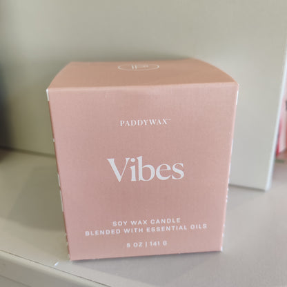 Wellness essential oil scented candle. 5oz. Vibes