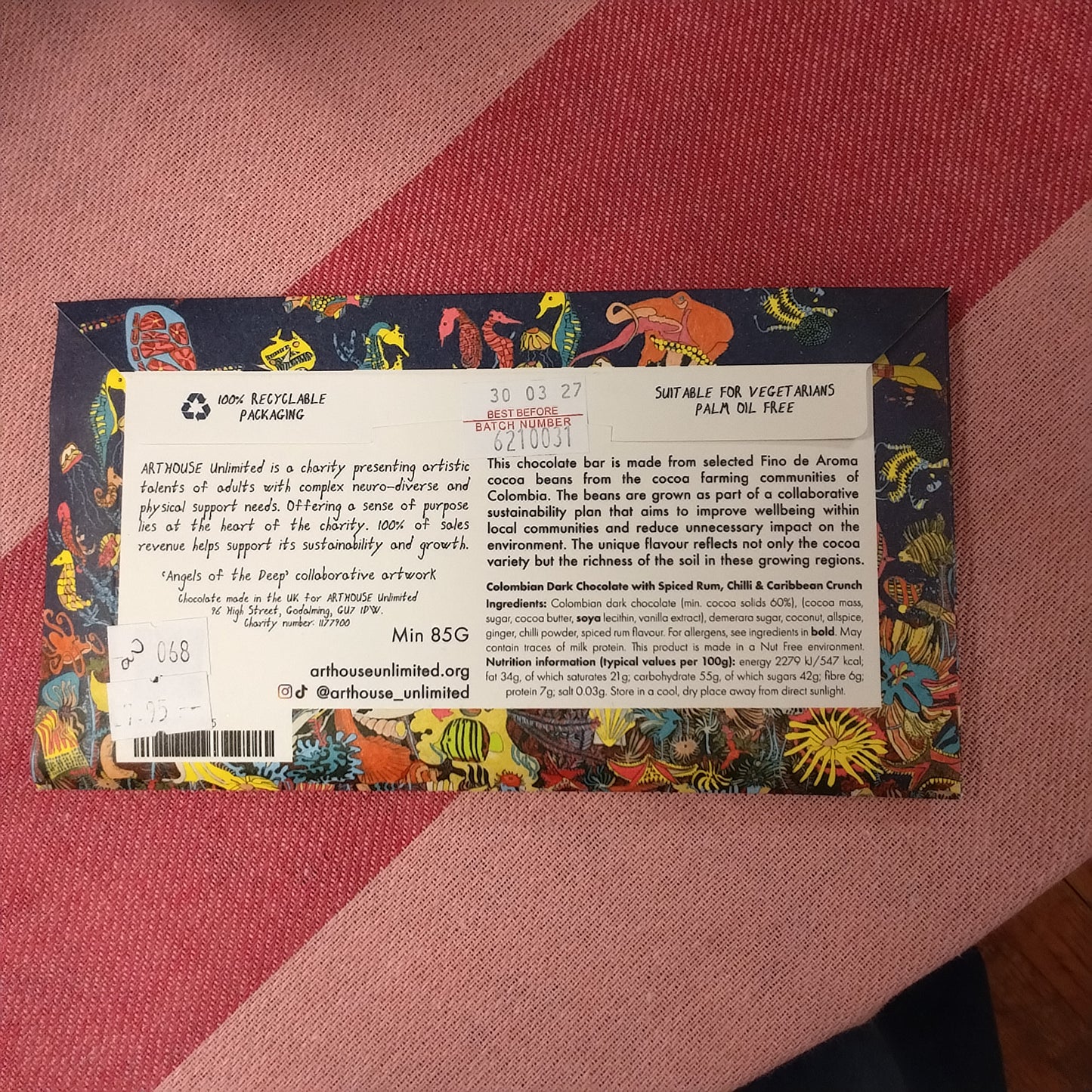 Angels Of The Deep Dark Chocolate Bar