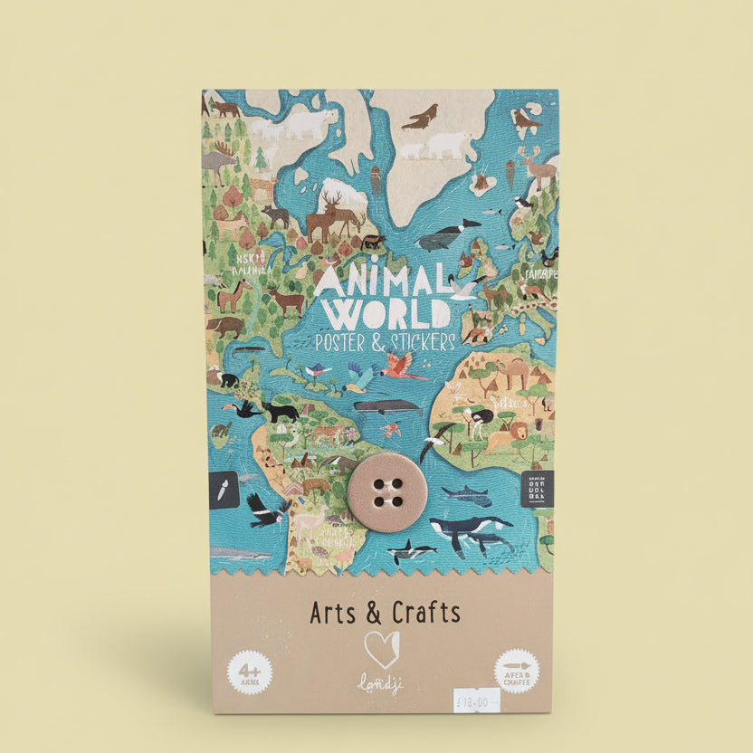 Animal World Poster and Stickers