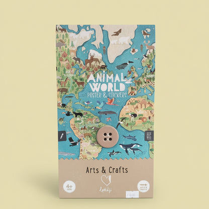 Animal World Poster and Stickers