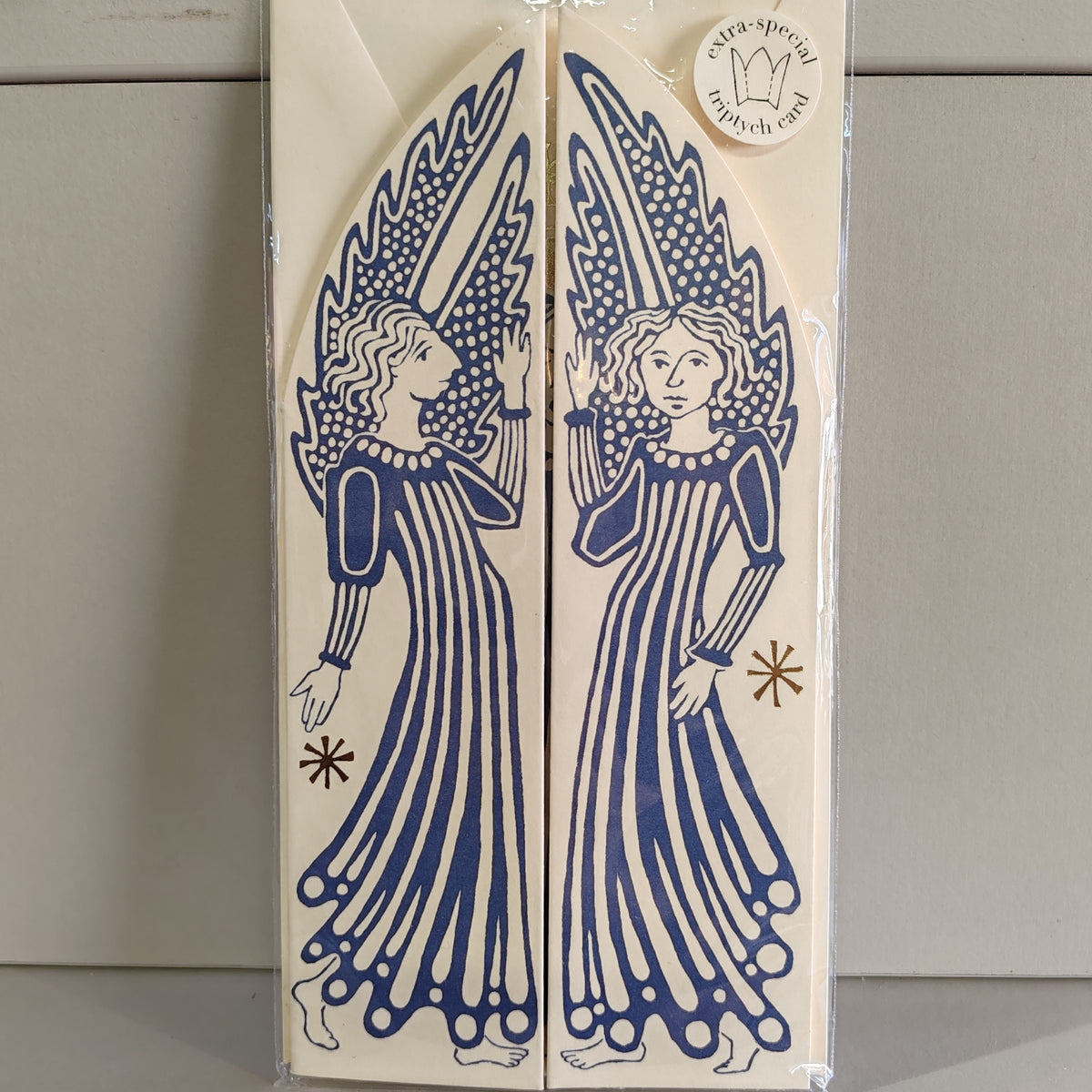 Extra Special Choir of Angels Triptych Greeting Card