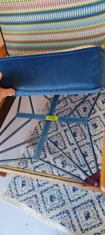 Bespoke Re-upholstered Cintique Lounge Chair – Ian Sanderson Fabric | Bates Upholstery