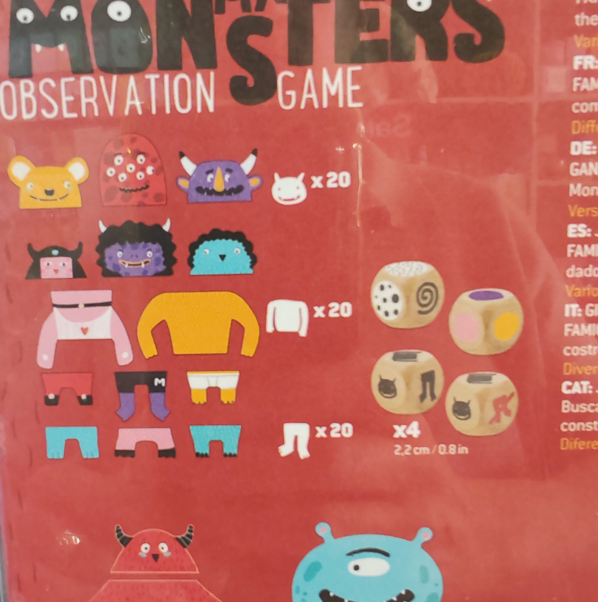 My Monsters Observation game