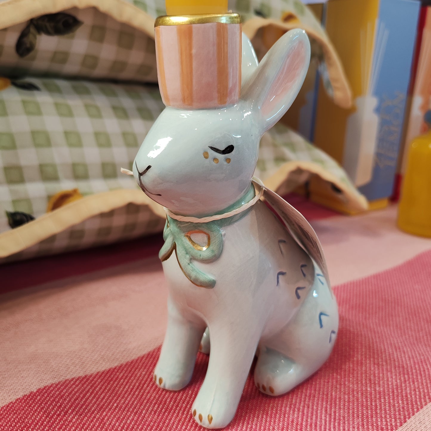 Ceramic Bunny candle holder