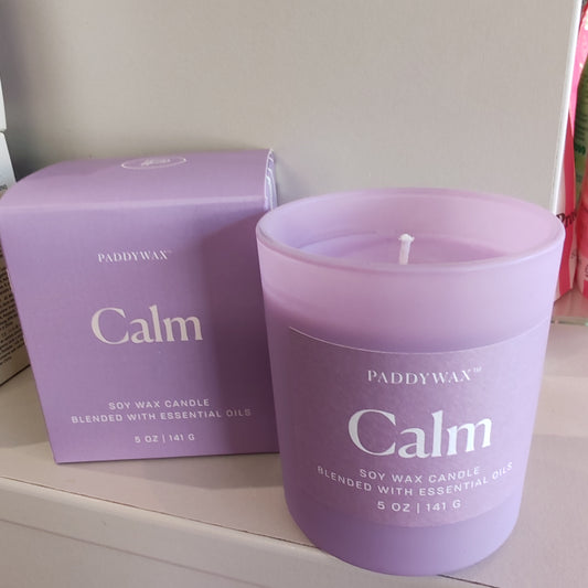 Wellness essential oils scented candle. 7oz. Calm