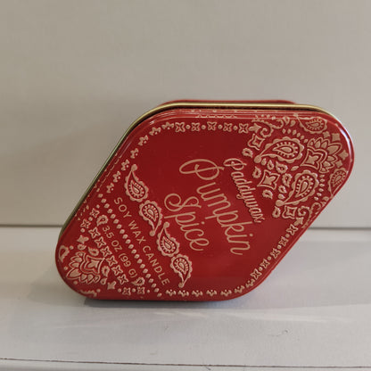 Pumpkin Spice Station Tin Soy Candle